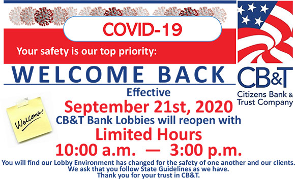 COVID 19 Update from CB&T