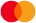 Mastercard logo, orange and red circles overlapping.